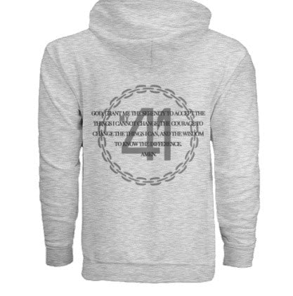 Ash Grey Serenity Unisex Zip Up