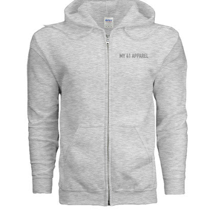 Ash Grey Serenity Unisex Zip Up